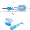 thumbnail image 2 of Dusknt Fish Scale Scraper Scale Remover Fish Killing Knife Multi-Purpose Fish Scale Scraper Blue, Cutter,Fast Scale Remover Descaler Tool Skin Brush Scraping Cleaning Peeler Scraper, 2 of 7