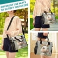 thumbnail image 5 of Medium Cooler Bag Lunch Bag Portable Meal Bag Work Meal Bag Outdoor Meal Bag Travel Meal Bag Picnic Meal Bag Going Out Meal Bag Super Cute Bunny, 5 of 6