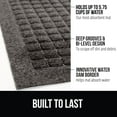 thumbnail image 2 of Front Door Mat, 35x23, Indoor Outdoor Ultra Absorbent Moisture Guard Doormat, Absorbs Up to 5.7 Cups of Water, Stain and Fade Resistant, Rubber Backing Doormats, Captures Dirt, Charcoal, 2 of 9