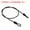 Black, variant on Unique Bargains Coated Security Steel Cable Lock Wire Rope Double Loop Black 2.5mmx0.5m