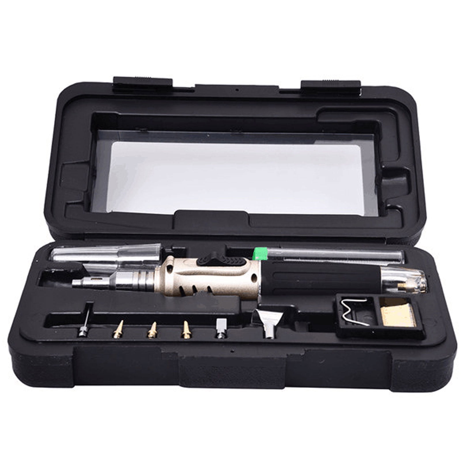 Auto Ignition Soldering Iron Kit Professional Gas Butane Torch With Plastic Case 