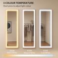 thumbnail image 3 of 64" Pink LED Floor Mirror - Dimmable 3-Color Light, Full Length Mirror for Bedroom & Living Room - Stylish & Versatile Home Decor, 3 of 7