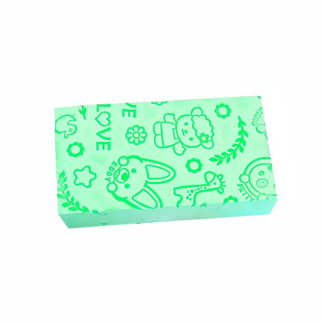 Inteprter Esponja de baño reutilizable, lavable, suave, de mano, de Color sólido, para hombres y mujeres, removedor de piel muerta, esponjas Juegos de accesorios de baño Verde