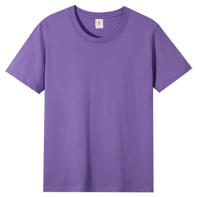 Selected pure cotton round neck parent-child short-sleeved shirt, casual party sports loose top