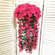 thumbnail image 1 of Cesta colgante de pared de flores artificiales violetas, flor de Orquídea, flor de seda, vid, hogar, boda, fiesta, decoración de luz de calle, 1 of 4