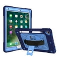 thumbnail image 6 of iPad Air 2 Shockproof Case, iPad Pro 9.7 Case, Dteck Heavy Duty Rugged 3 Layer Full Body Protection Case Kickstand with Shoulder Strap, Hand Strap, Navy/Blue, 6 of 7