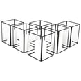 thumbnail image 5 of Koyal Wholesale Black Geometric Hurricane Candle Holder Set of 6 for Table, Home, Patio, 5 of 6