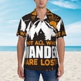 thumbnail image 6 of Picia Not All Who Wander Are Lost4 Gentle Cotton Regular Fit Short Sleeve Casual Hawaiian Shirt for Men-3X-Large, 6 of 9