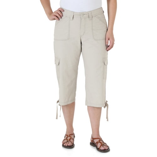 womens cargo capris clearance