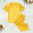 thumbnail image 5 of Zszcpp Newborn Kids Pj'S Outfit Lounge Set Girls Boys Dot Polka Print T-Shirt Loungewear Button Down Pants Set Short Sleeve Sleepwear Clothes Sets, 5 of 5