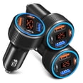 thumbnail image 1 of Cargador de coche Costyle 65W 4 puertos USB-C PD 30W/QC 3.0 negro, 1 of 7