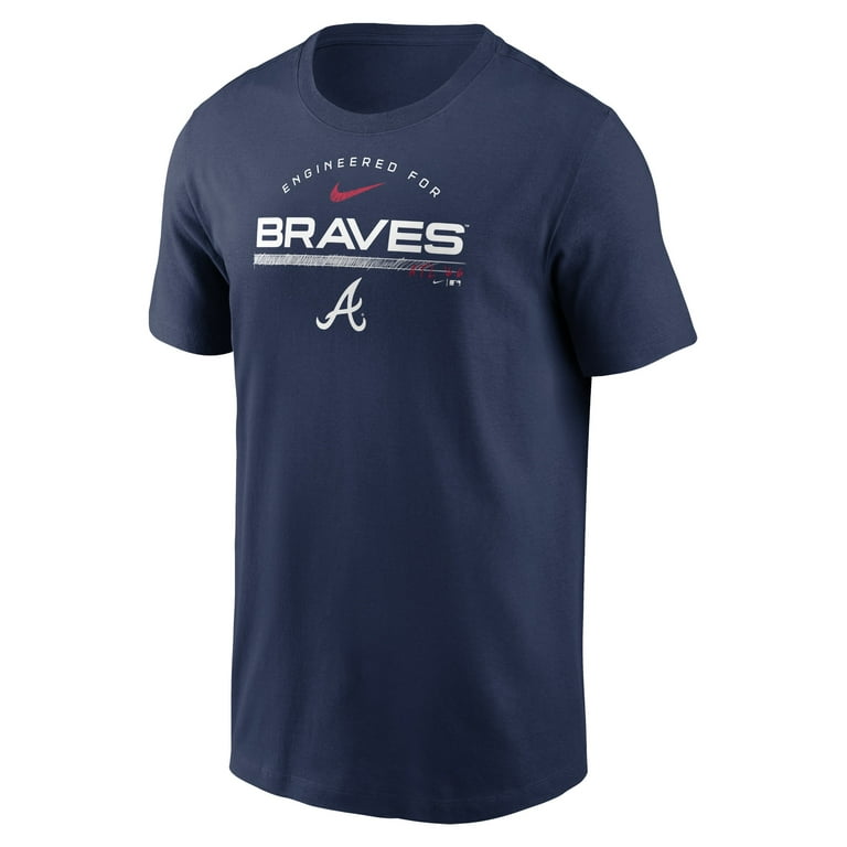 Men's Nike Navy Atlanta Braves Team Engineered Performance T-Shirt 