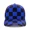 Blue & Black, variant on Scottish Tartan Trucker Cap, Blue & Green Checkered Pattern Adjustable Unisex Dad Hat for Preppy & Casual Wear