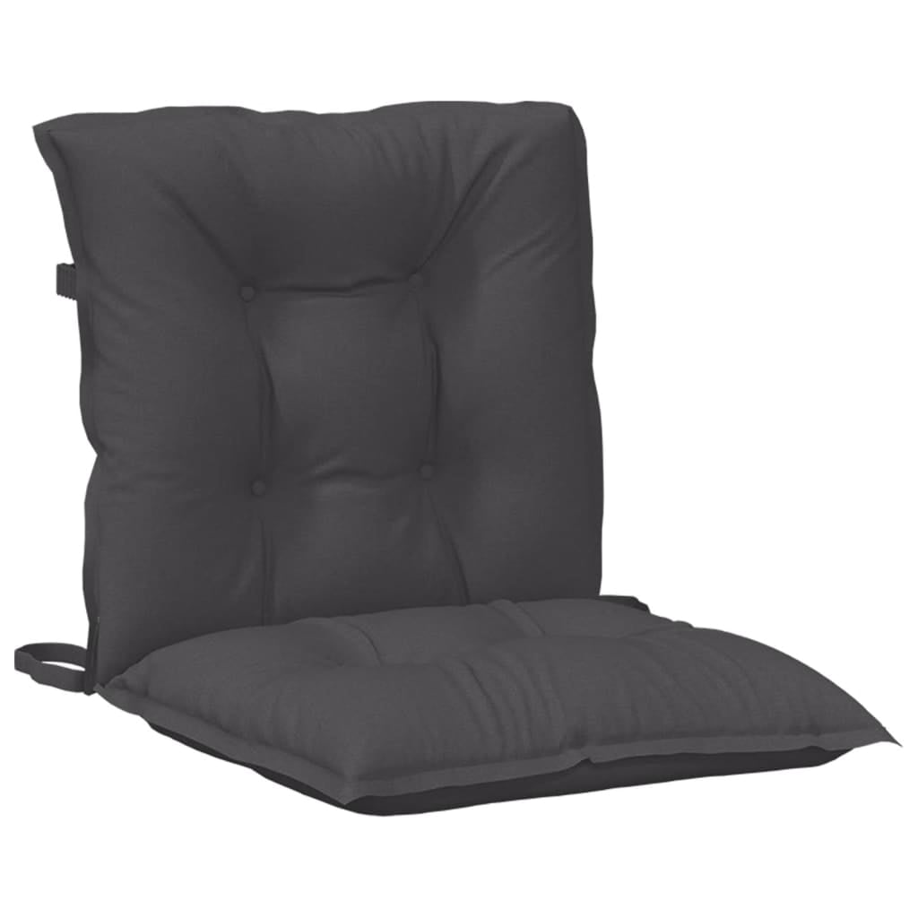 vidaXL Lowback Chair Cushions Seat Pad Outdoor Garden Patio Furniture Fabric