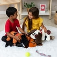 thumbnail image 6 of POUND PUPPIES Classic Plush - Light Brown with Brown (Short Fuzzy Ears), 6 of 9