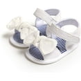 thumbnail image 3 of Infant Baby Girls Summer Sandals Flower Soft Sole Newborn Toddler First Walker Crib Dress Shoes, 3 of 6