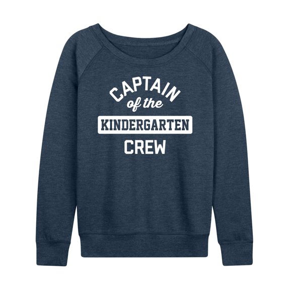 Instant Message - Captain Of The Kindergarten Crew - Women's Lightweight French Terry Long Sleeve Shirt
