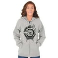 thumbnail image 4 of Hand Eye Crystal Ball Futuristic Spirit Zip Up Hoodie Men's Women's Brisco Brands L, 4 of 6