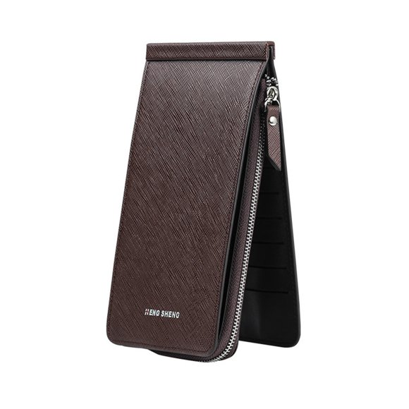 The Best Metal Wallet for Credit Cards and Money Multifunctional Long Wallet, Women Zipper Pocket Leather Credit Card Holder Bifold Wallet with 26 Card Slots