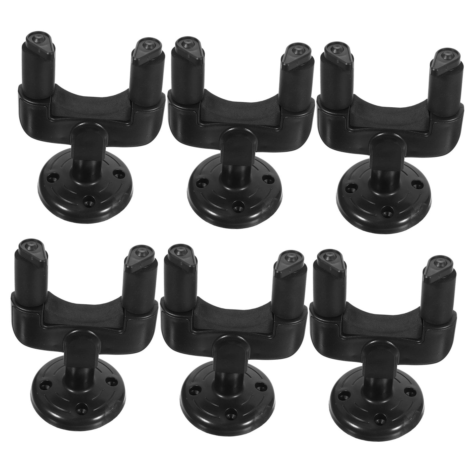 UPKOCH 6Pcs Wall Guitar Hangers with Auto Locking Grip for Effective Music Practice