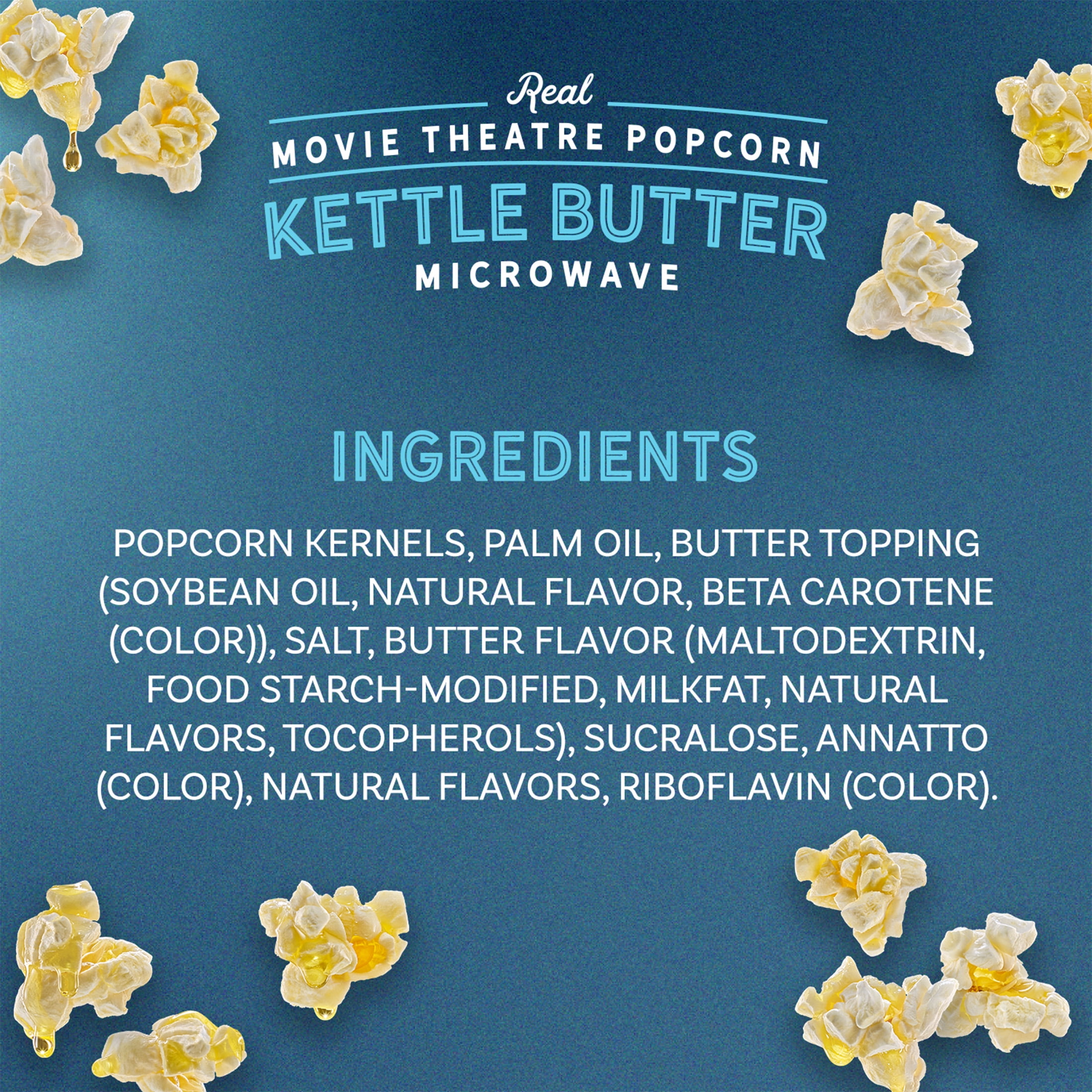 AMC Theatres Microwave Popcorn, Kettle Butter, 2.4 oz (6 Boxes, 36 Count)