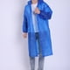 thumbnail image 5 of Impermeable al aire libre reutilizable EVA azul oscuro Poncho de lluvia de moda con capucha y mangas Ropa impermeable para adultos Hombres Mujeres, 5 of 6