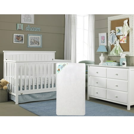 Fisher Price Newborn Crib - Fisher-Price Colton 4-in-1 Convertible Crib with BONUS Sealy Mattress