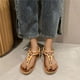 thumbnail image 2 of Amzcrzy Zapatos de mujer,Zapatos de mujer,Zapatillas de mujer, Sandalias bohemias para mujer, zapatos casuales de verano con punta redonda, sandalias planas de playa Sandalias Mujer Zapatillas De Cas, 2 of 7