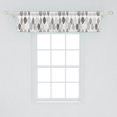 thumbnail image 2 of Ambesonne Leaf Window Valance, Abstract Leaves Art, 54" X 12", Charcoal Grey Pale Grey, 2 of 3