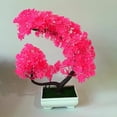 thumbnail image 4 of Artificial Flower Pine Plant Bonsai Garden DIY Holiday Party Home Desktop Decor, 4 of 7