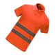thumbnail image 5 of Manga corta de seguridad de alta visibilidad con tiras reflectantes, para Naranja l, 5 of 7