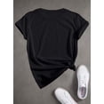 thumbnail image 2 of Jungle Print Short Sleeve Crew Neck T-Shirt, Breathable Casual Spring Summer Top for Women, 2 of 6
