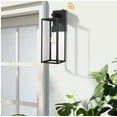thumbnail image 2 of Hukoro Martin 21 in. 1-Light Matte Black Hardwired Outdoor Wall Lantern Sconce with Dusk to Dawn (2-Pack）, 2 of 4