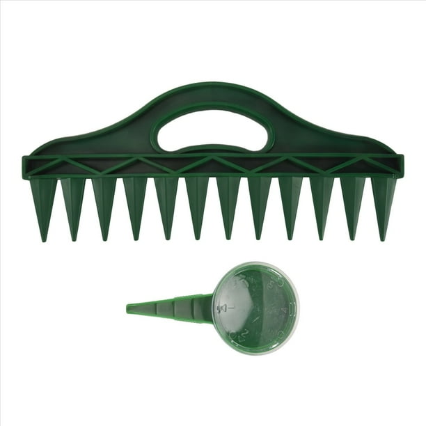 Maceta de con 12 Orificios para Semillas - Espaciador de Semillas de Jardín con Dispensador de Semillas Ajustable para Plantar Semillas y Bulbos A