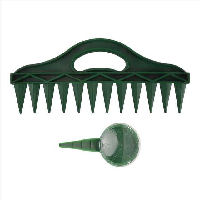 Maceta de con 12 Orificios para Semillas - Espaciador de Semillas de Jardín con Dispensador de Semillas Ajustable para Plantar Semillas y Bulbos A