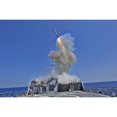 thumbnail image 2 of USS Barry launches a Tomahawk cruise missile Poster Print, 2 of 2