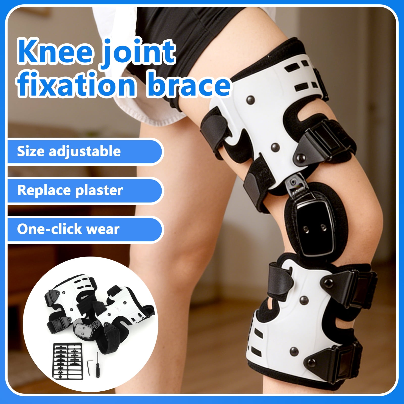 Arcticwind OA Unloader Knee Brace - Lightweight Unilateral Knee Support(White - Right)
