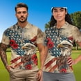 thumbnail image 2 of Garronmavis 250th Anniversary Matching Golf Shirts for Couple Lightweight Funny Men Women Matching Couple Golf Shirts 4-Way Stretch Women Sport Cloth Suitable for Outdoor Sports, 2 of 7