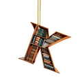 thumbnail image 1 of Hangs Cute Double Print Christmas Pendant 2D Acrylic for Bookshelf English Letter Modeling J~R 1 Piece Decorative Ornament, 1 of 9