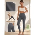 thumbnail image 4 of 3-Pack Yoga Leggings for Women Elastic Waist Butt Lifting Gym Yoga Pants Ultra Soft Basic Workout Pants, 4 of 11