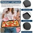 thumbnail image 3 of . Toaster Oven Tray Nonstick Toaster Oven Pan Carbon Steel Small Baking Cookie Sheet Sturdy & Easy to Clean Rectangular, 3 of 7
