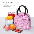 thumbnail image 5 of Yiaed Best Mom ever Print Lunch Bag Adult Insulated Lunch Box, Leakproof Cooler Food Lunch Containers Reusable High Capacity Lunch Tote Bags-One Size, 5 of 6