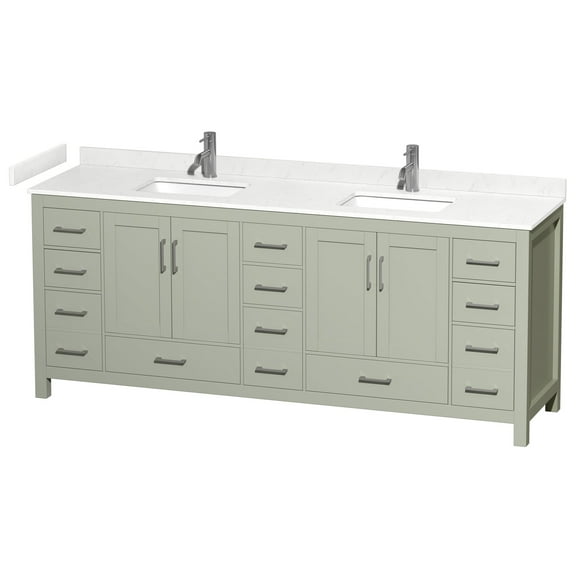 Wyndham Collection Wcs141484d-Vca-Mxx Sheffield 84" Free Standing Double Basin Vanity Set
