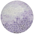 thumbnail image 2 of Addison Rugs Chantille Indoor/Outdoor Transitional Geometric Purple Machine Washable Round Rug, 8' x 8', 2 of 8