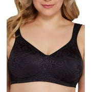 Playtex 18 Hour 4745 Ultimate Lift & Support Wirefree Bra Black 40DD Women's