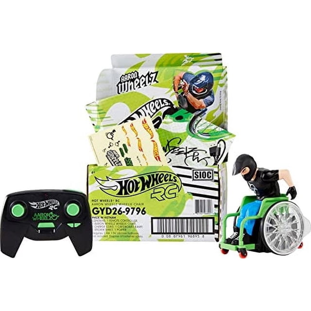 Silla de ruedas Hot Wheels RC Wheelz Stuntin' con mando a distancia