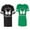 Men Black / Women Green, variant on World Greatest Boy & Girlfriend Matching Couple Cotton Jerseys (Men Black / Women Black) (Men S / Women S)