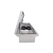 Dee Zee DZ10170L Red Label Single Lid Crossover Tool Box; .056 Brite-Tread Aluminum; Volume 8 cu. ft.; L 69.75 in. x W 20 in. x H 12.2 in.;