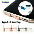 thumbnail image 3 of USB C Earphone Anti-Dust 3.5mm Jack For Samsung S10 Macbook Type C Charging Port Dust Plug ROSE GOLD, 3 of 8