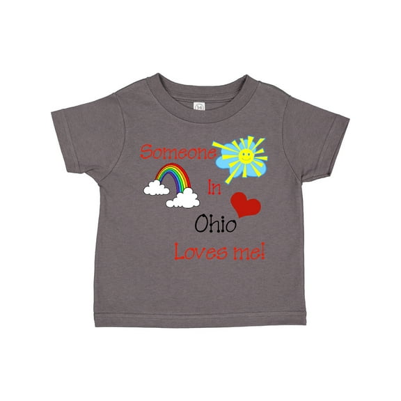 Inktastic Someone in Ohio Loves Me Boys or Girls Toddler T-Shirt